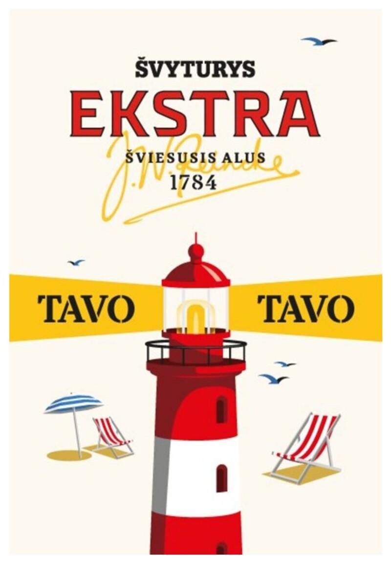 Prekės ženklas: ŠVYTURYS EKSTRA TAVO TAVO ŠVIESUSIS ALUS 1784